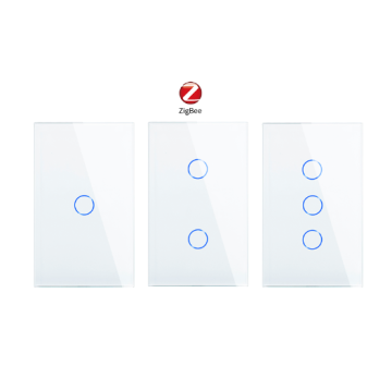 Bingoelec Europe Glass Zigbee Tuyaリモコンライトウォールスイッチ