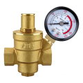 TMOK Adjustable BSP Thread Water Control Regulator: Pressure Reducing Valve with Water Gauge