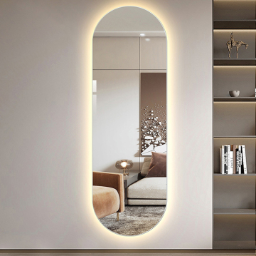 Borong Custom Oval Anti-Fog LED Mirror