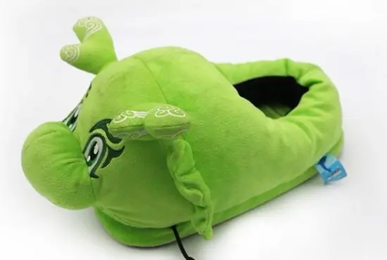 Plush Stuffed Indoor Slipper With Cartoon Character Design