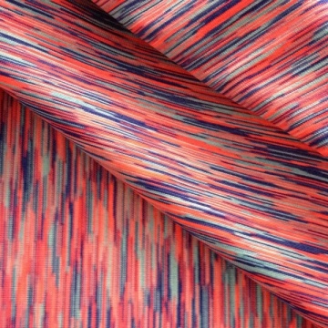 100% Polyester Knit PET Space Dye Jersey Fabric