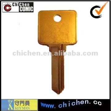 Brass door key