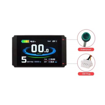 24V/36V/48V Ηλεκτρική οθόνη ποδηλάτου Smart LCD8H LCD8 DISPALY