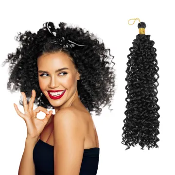 Factory Price Fashion Bundles Extensions Blonde Real Hair Curly New Twist Colored Crochet Water Wave Hair
