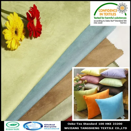 Recycled PET suede fabric waterproof for sofa covers