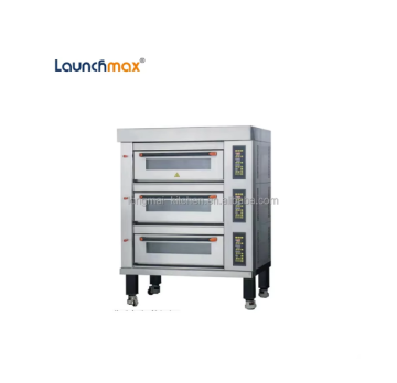Commercial Luxury 3 Deck Electric Oven with 6 Trays for Baking Pizza, Bread, and Cakes