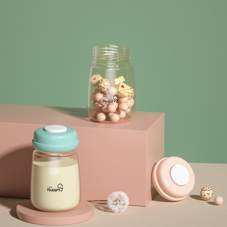 silicone breastmilk storage bottle