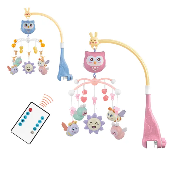 Battery Operated Hanging Baby Rattle Mobile for Newborn Crib Sensory Toy