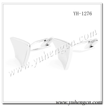 YH-1276 Elegant Classic Mens Plain Blank Cufflinks