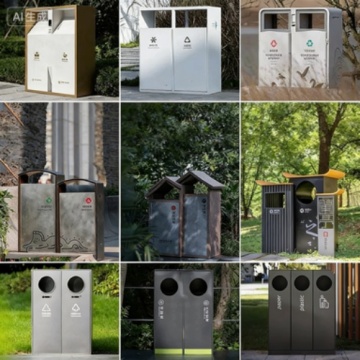 Stainless Steel Waste Bin for Parks and Communities