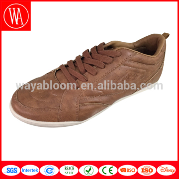 2016 new design men's flat leather casual shoes