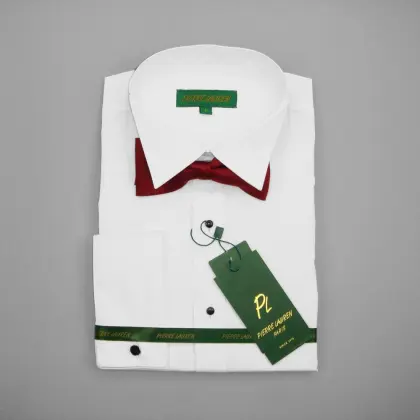 Breathable Mens Tuxedo Shirt with Bow Tie