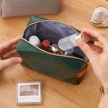 Quality Gray Stain-Resistant Custom Logo Makeup Bag - Best Price for Private Label