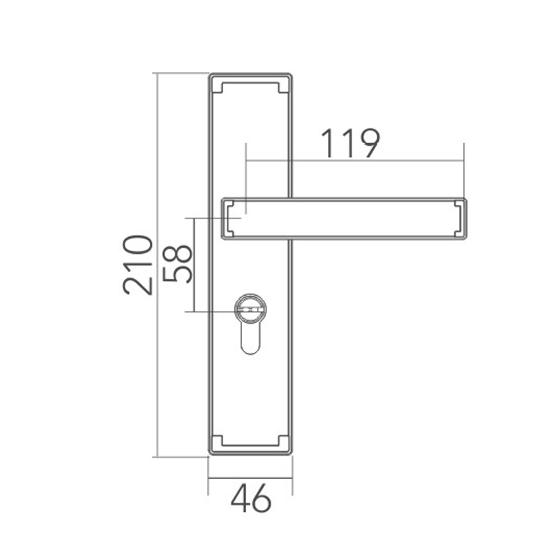 New Chinese style split lock