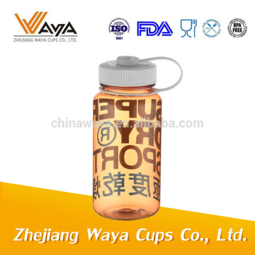 800ML Single wall plastic portable bottle