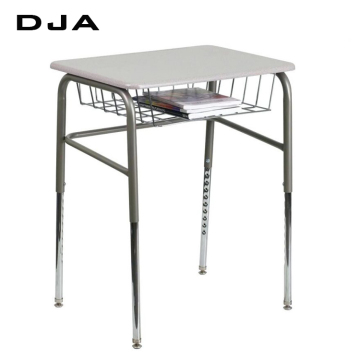 Height Adjustable MDF Preschool Furniture with Wire Book Rack
