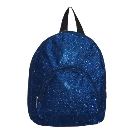 Custom New Fashion Team Logo Traveling Sparkle Sequin Glitter Mini Cheerleading Backpack For Girls
