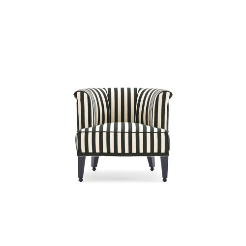 Practical Cosy Armchairs Black And White Stripes Cosy Armchairs Supplier