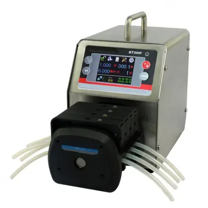 Medical touch screen intelligent dispense peristaltic pump