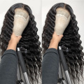 LOOD Deep Deep Wave 13x4 Dantelă Față de păr uman peruca braziliană Glueless Perucile pentru femei 13x6 HD Hum Human Lace peruca frontală pre -smulsă