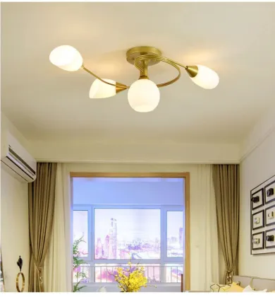 Nordic Minimalist Modern Pastoral Art Children's Lamp for Bedroom Chandeliers