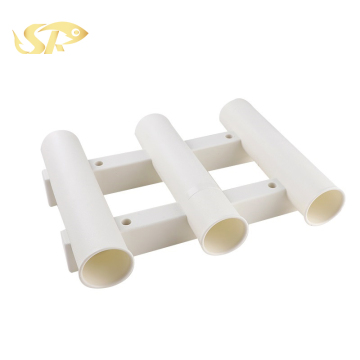 SUPERIORFISHING Triple Rod Tube Socket - Strong Plastic Boat Fishing Tool YT30