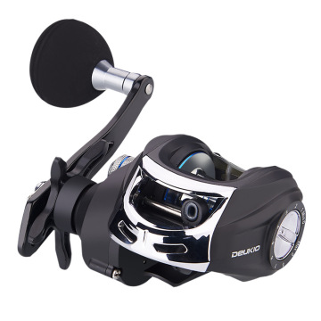 High Speed Metal Wire Cup Drag Baitcasting Reel - Max 8kg, Aluminum Spool, EVA Handle Knob