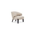 Italian Furniture Modern Design Fabric High Back Wooden Leisure Chair Hotel Dining Bedroom Armchair