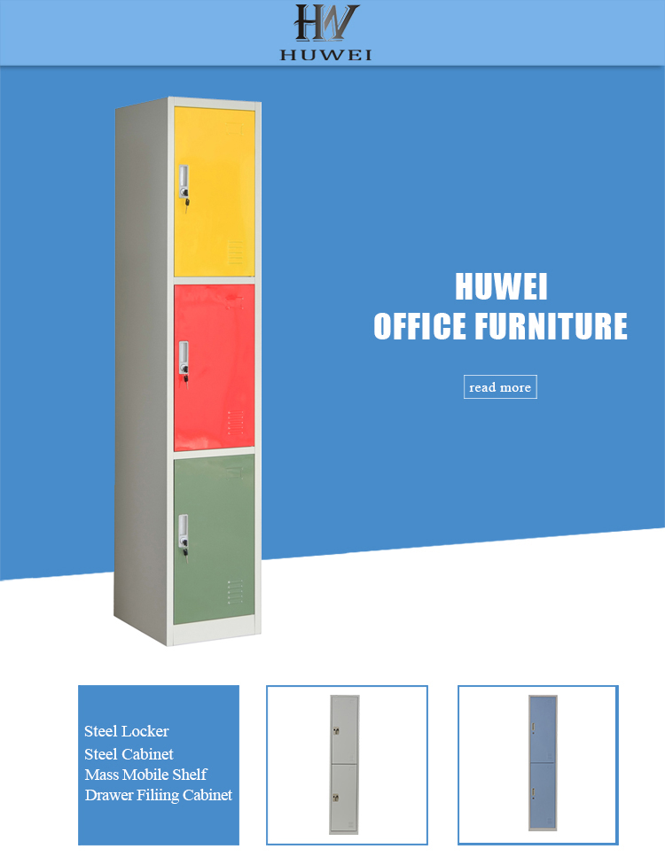 3 tier steel lockers