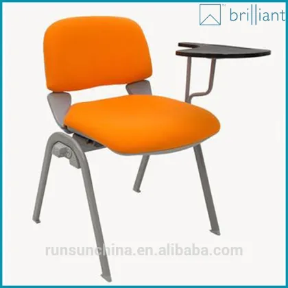 3069A Top grade used conference chair ,Export thick training chair with tablet arm