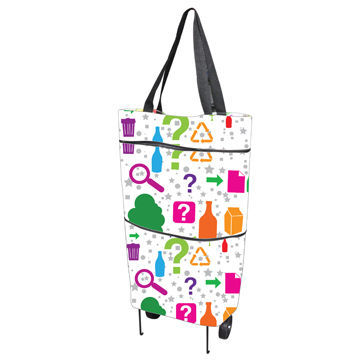 Dual Foldable Shopping Bag, Measures 27x16.5x51.5cm