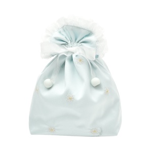 4 x 6 pouces de mariage faveur sac de satin de cordon