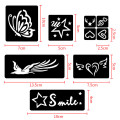 Temporary Tattoo Stencils 118 Patterns Henna Glitter Airbrush Painting Insect Flower Letter Sexy Women Body Art Tattoo Templates