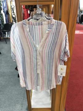 Fashion Ladies Stripe Blouse