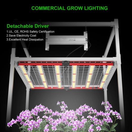 AGLEX 650W Hydroponic Indoor Plant LED Grow Light with SMD 2835 LED Strip Light under Canopy LED Grow Light