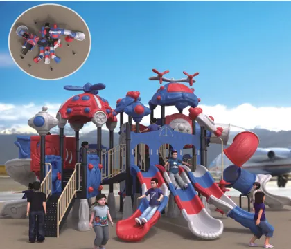 Commercial recreation facility plastic combine slide