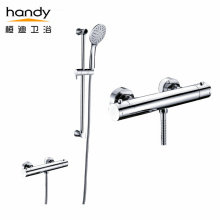 Yano nga Therostatic Shower Set nga adunay Liftable Rod