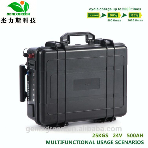 24v 500Ah emergency portable battery pack ac generator apply outdoor activities