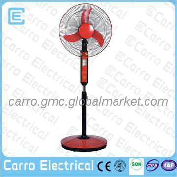Hot sell 16 inch 12v solar rechargeable fan