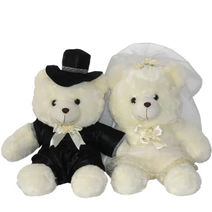 LOVELY PLUSH COUPLE ANIMAL BEAR TOYS STUFFED TEDDY BEAR