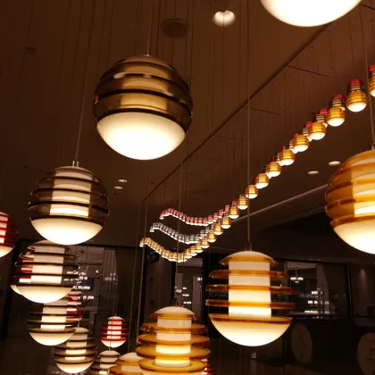 String light restaurant shopping chandelier