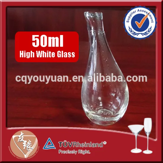 Small bubble shaped high transparent glass unique bottle 50ml