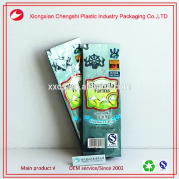 Material plastic aluminum foil coffee valve bag