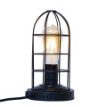 Black American-style hand-held table lamps