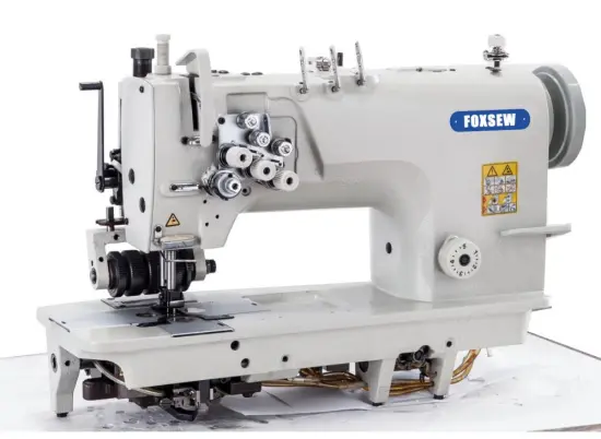 High Speed Three Needle Lockstitch Sewing Machine with Puller
