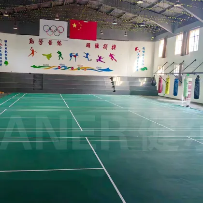 indoor badminton court mat PVC sports floor roll