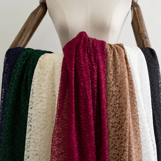 Spandex Fabric Green Lace Fabric Nigeria Navy Sewing Material 45*160cm/Piece TJ1276