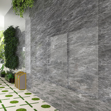 Dark Grey Polished Porcelain Floor and Wall Tile 600x1200mm for Sale