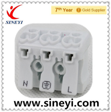 wago 294 white PA66 AC DC interface type 2 Side 3 poles hood type solderless retardant 923 PCB terminal block