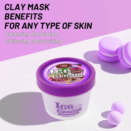 100g Natural Coconut Cleansing Face Mask Mud Clay Whitening Exfoliation Facial Mask